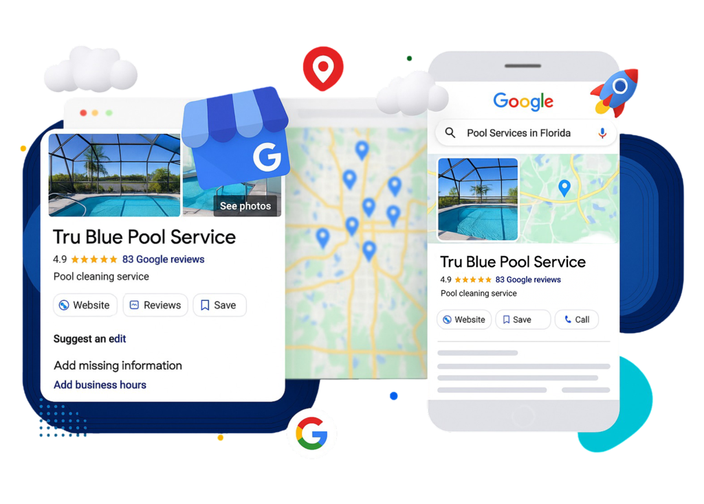 Google Business Profile services for pool service companies