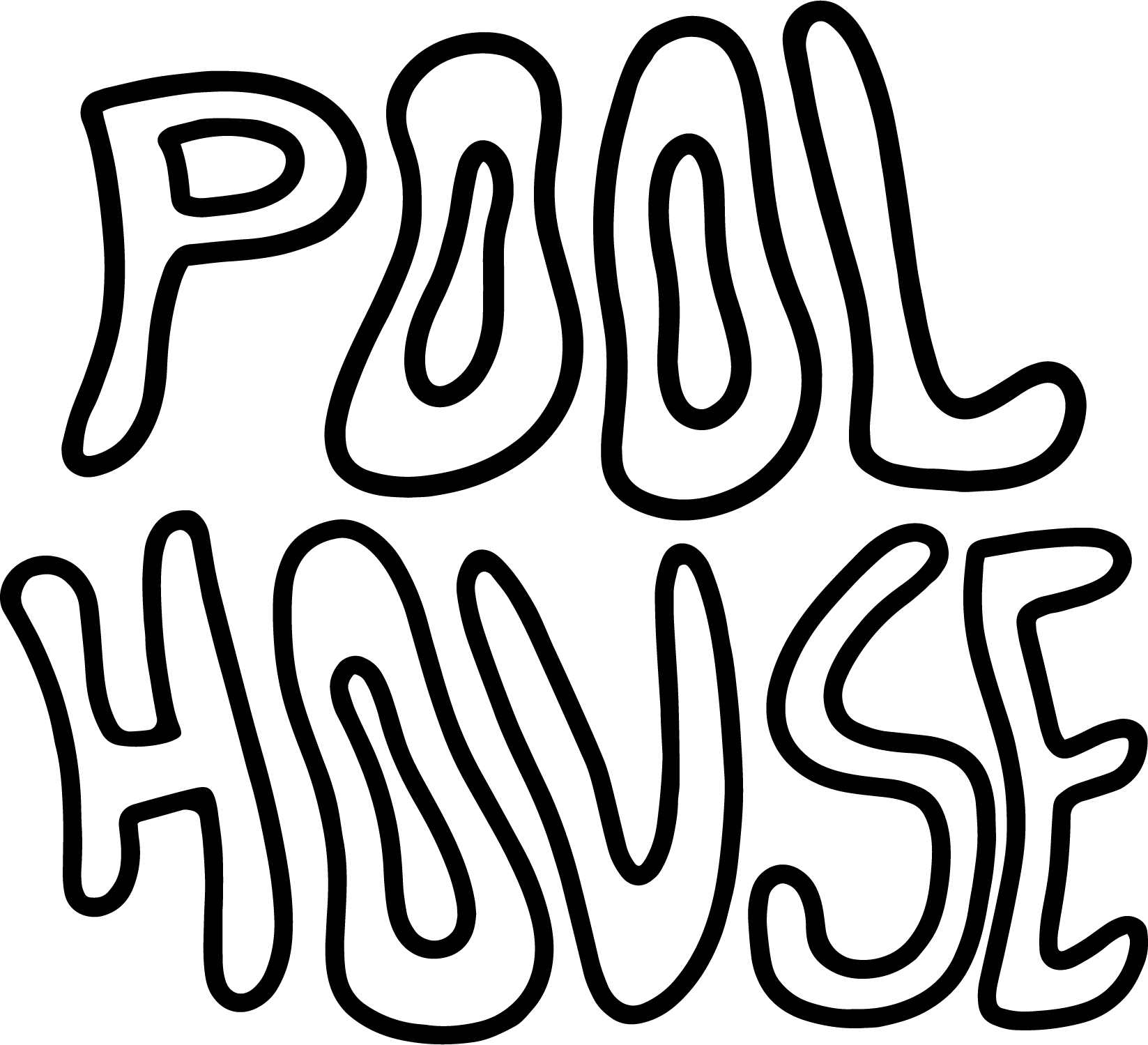 Poolhouse alternate outline icon mark